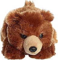 Vista 2 de Aurora® Adorable Mini Flopsie™ Oso Grizzly de peluche - Mini compañeros listos para aventuras juguetonas - para niños de todas las edades, niños