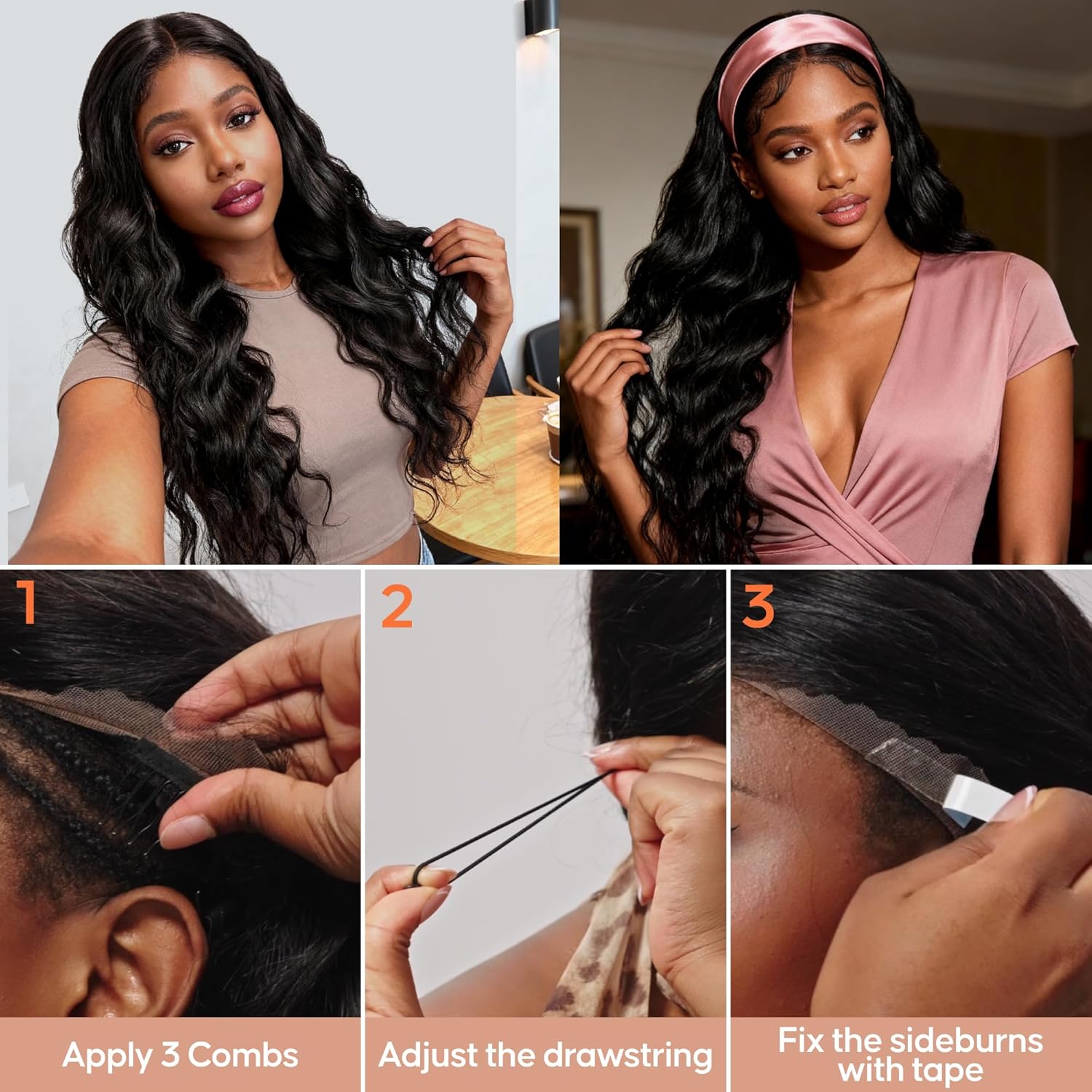 Wigs Human Hair Women 13x6 Hd Lace Front Frontal Body Wave Wig Pre Plucked Glueless Pre Cut 180 Density Closure Wigs Natural Black 26 Inch