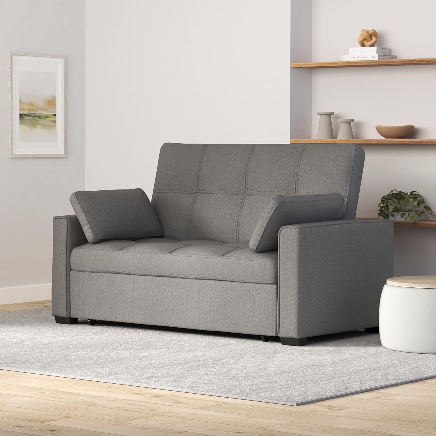 Night & Day Furniture Nantucket Full Light Grey Sofa Sleeper