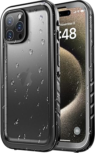 SPORTLINK Funda impermeable para iPhone 15 Pro Max, protector de pantalla integrado IP68 bajo el agua 6.6 pies a prueba de caídas militar a prueba disponible en Yaxa Peru