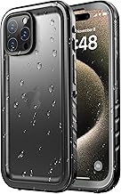 SPORTLINK Case for iPhone 15 Pro Max Waterproof Shockproof - 360 Degree Unbreakable Military Hard Full Body Case/Bumper [IP68 Waterproof/Waterproof] Dustproof [with Camera Protection+Screen] 6.7