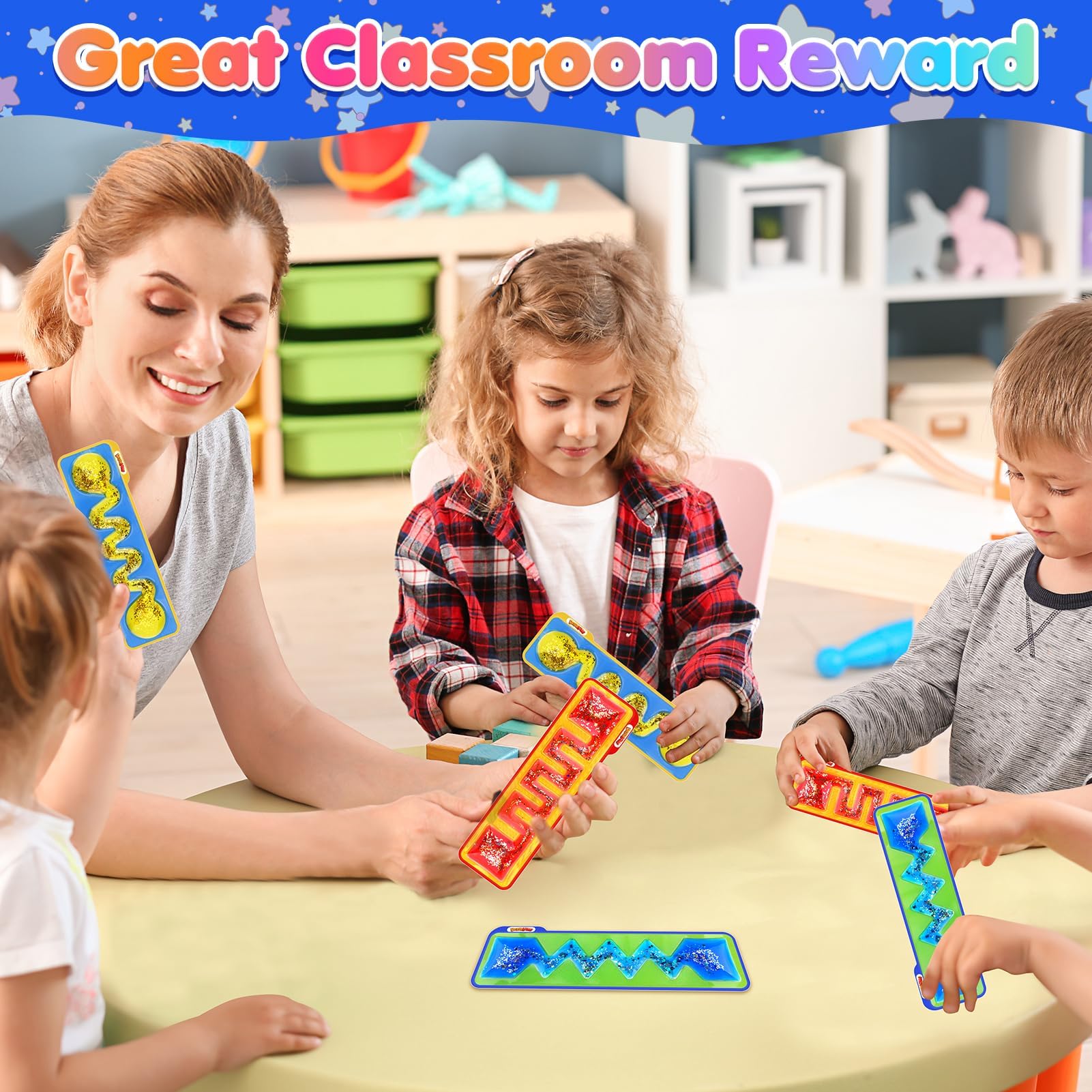 Labirinto Sensoriale, 3 Pcs Labirinto Gioco Sensoriale Gel Giocattoli, Antistress Bambini Giochi Sensoriali Autismo, Fidget Toys Squishy per Bambini Autistici ADHD Calmante In caso di Stress e Ansia