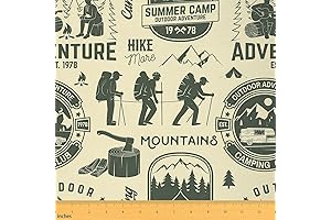 Retro Camper Car Indoor Outdoor Camping Fabric