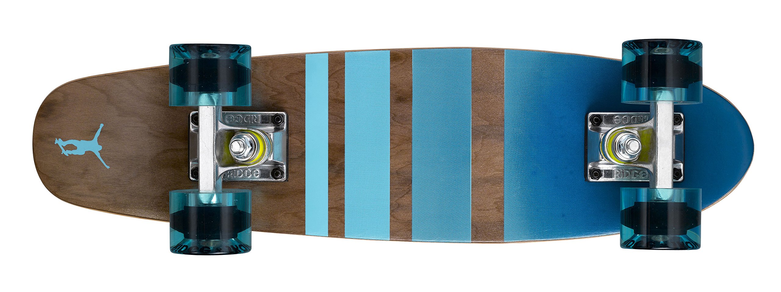 Ridge Mini Cruiser Skate Dark Dye Bois Planche à roulettes Complet Numéro Trois/