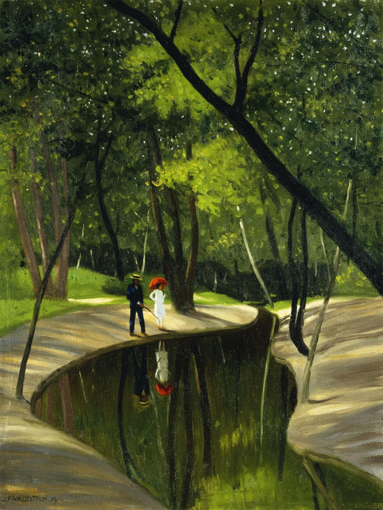 POSTERIIk Famous Animal Posters Vintage Picture Paysage du Boulogne by Felix Edouard Vallotton Modern Wall Decor for Home Decor 60x90cm