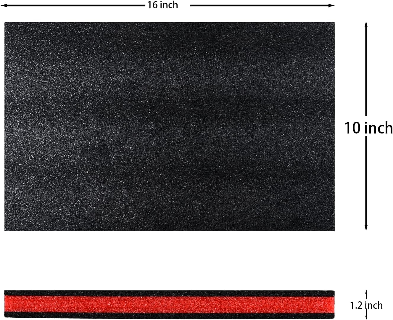 Tool Box Foam Inserts for tool chest hard case tool organizer 4 pack 16x10x1.2 inch,come with tool (16x10x1.2 inch, 4 pack)