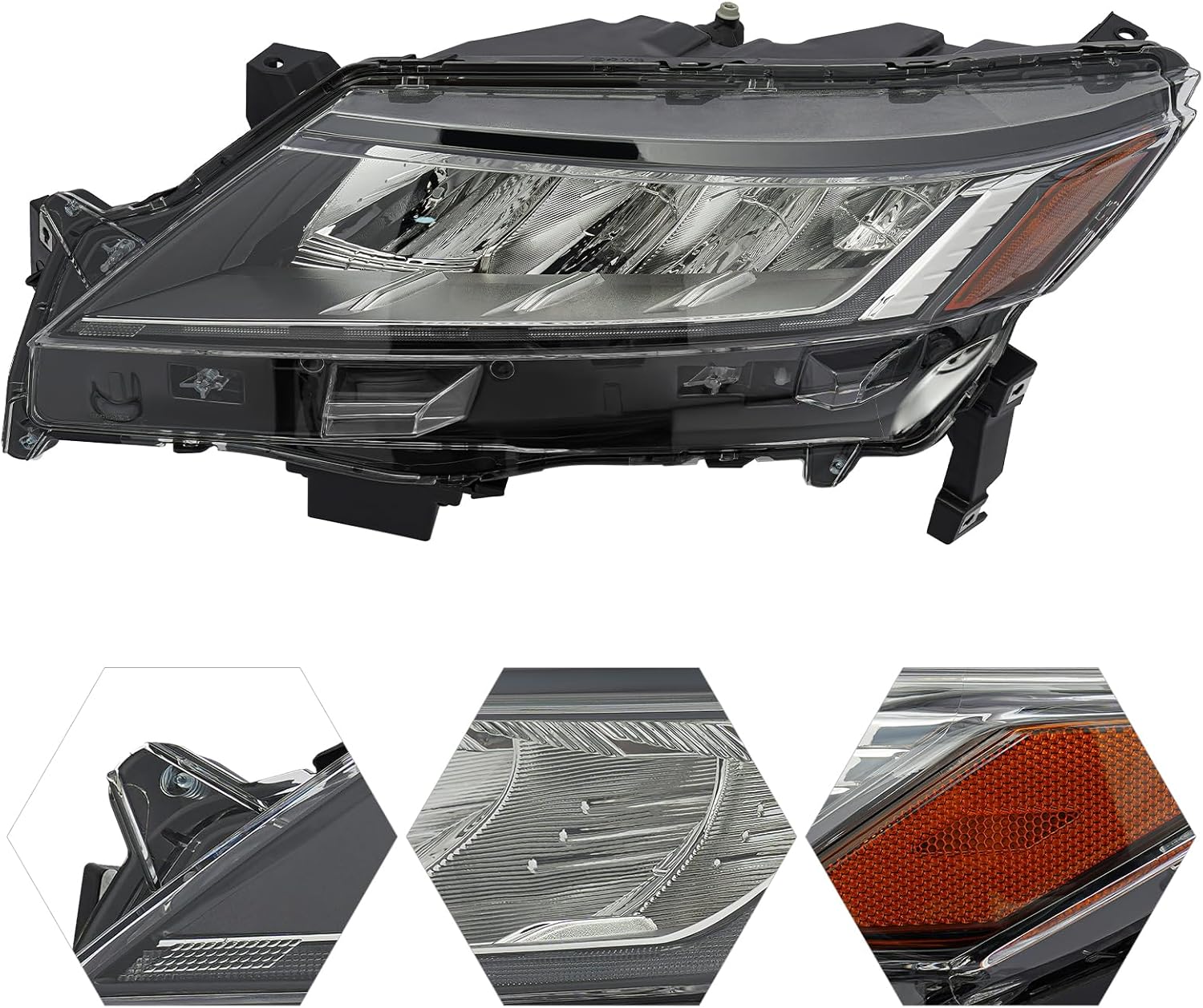 LED Headlights Headlamps for 2020-2024 Mitsubishi Outlander Sport/ASX, 8301D639, 8301D572, Left & Right Side Headlight Assembly Front Head Lights Head Lamps (Left Driver Side)