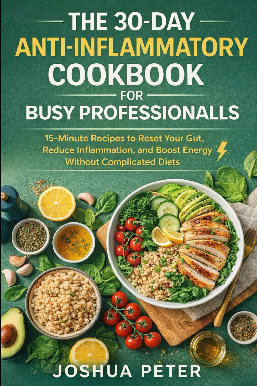 The 30-Day Anti-Inflammatory Cookbook for Busy Professionals: 15-Minute Recipes to Reset Your Gut, Reduce Inflammation, and Boost Energy Without Complicated Diets