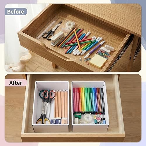 Miniatura 2 de Paquete de 20 cajas de almacenamiento de cartón, cajas abiertas de 12 x 9 x 4 pulgadas, contenedores organizadores de piezas, cajas de archivos de