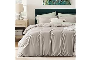Bedsure Duvet Cover King - Cooling, Silky, Breathable Eucalyptus Duvet Cover for Hot Sleepers