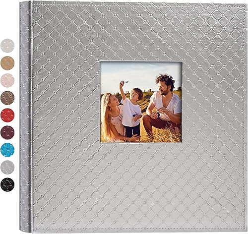 Miniatura 23 de Mublalbum Álbum de Fotos Pequeño 4x6 300 Fotos Cubierta de Cuero Libro de Fotos con Bolsillos Horizontales para Bebé Boda Aniversario y Familia Azul