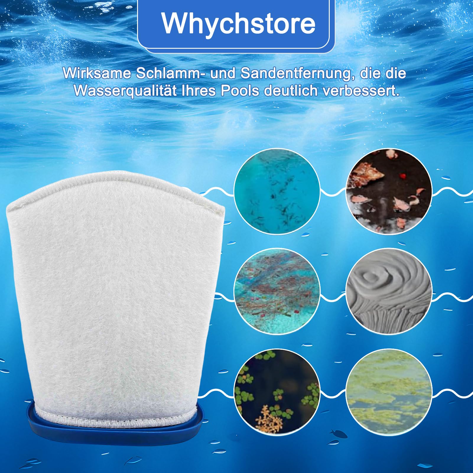 Sacchetti Filtro Di Ricambio Per Piscina Pool Blaster Max Li 30000 - 2 Pezzi, Doppia Cucitura, Anti-perdite