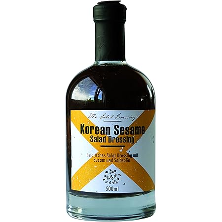 Korean Sesame Salad Dressing 500ml Salatdressing Fur Feinschmecker Asiatisches Sesam Wasabi Dressing Feuer Glas Amazon De Lebensmittel Getranke