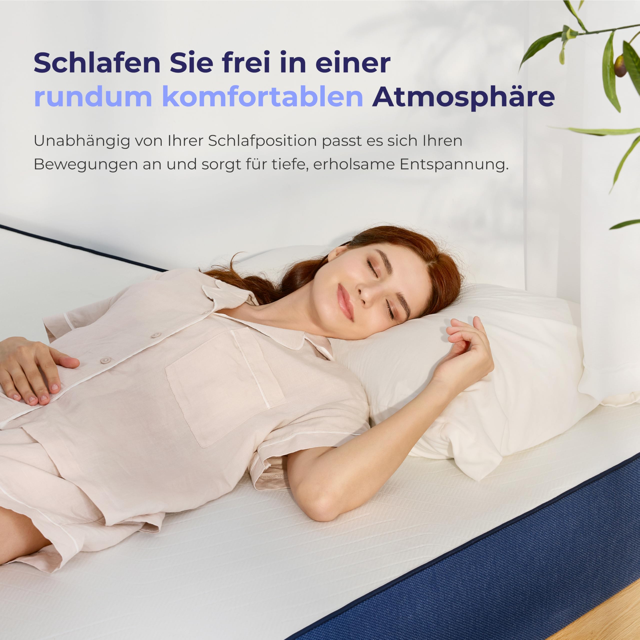 Matratze 140x200 cm Mittelfest 20cm, Ergonomische 7-Zonen Kaltschaummatratze mit Bezug abnehmbar & waschbar, Schaumstoffmatratze 140x200cm Rollmatratze H3, Öko-Tex Zertifiziert