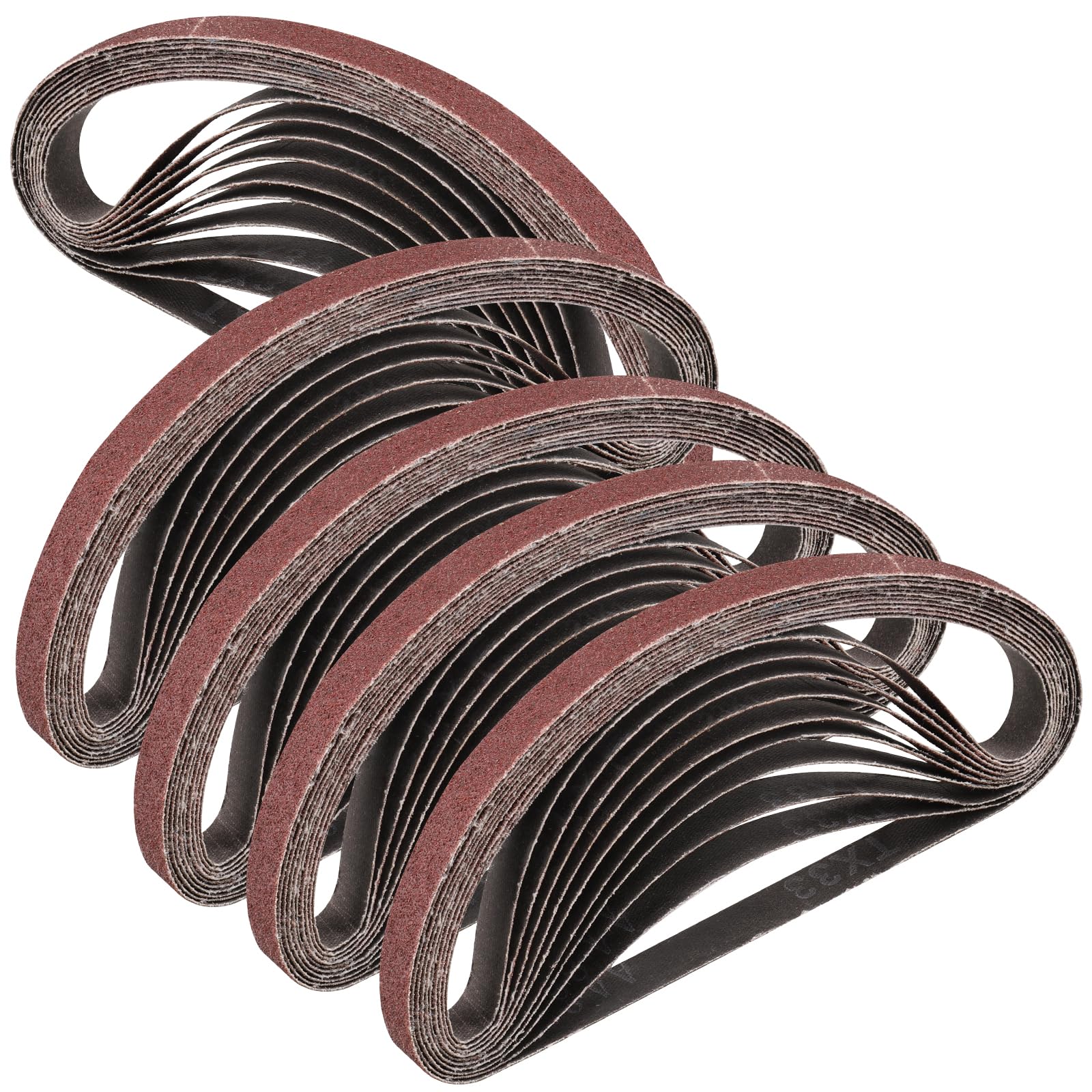 STEBRUAM Sanding Belt 13 x 457 mm,50PCS 80 Grit