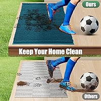 Vista 7 de IM HOME Tapete Absorbente de Chenilla para Exteriores 36" x 24", Tapetes de Puerta Lavables para Perros con Lodo, Antideslizante, Tapete