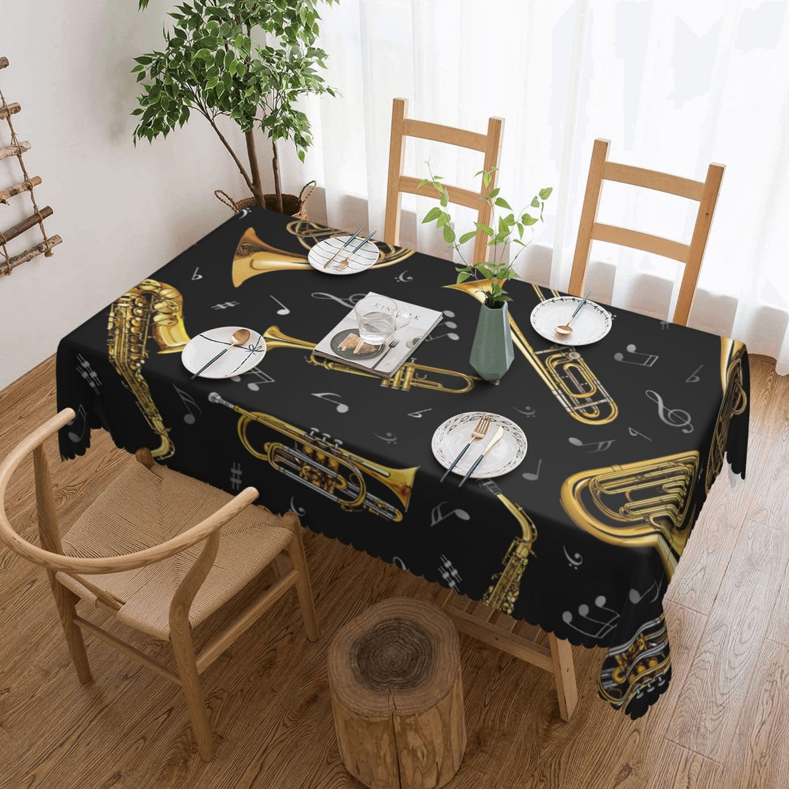 Nappe rectangulaire infroissable PEIXEN pour protéger et décorer sans repassage
