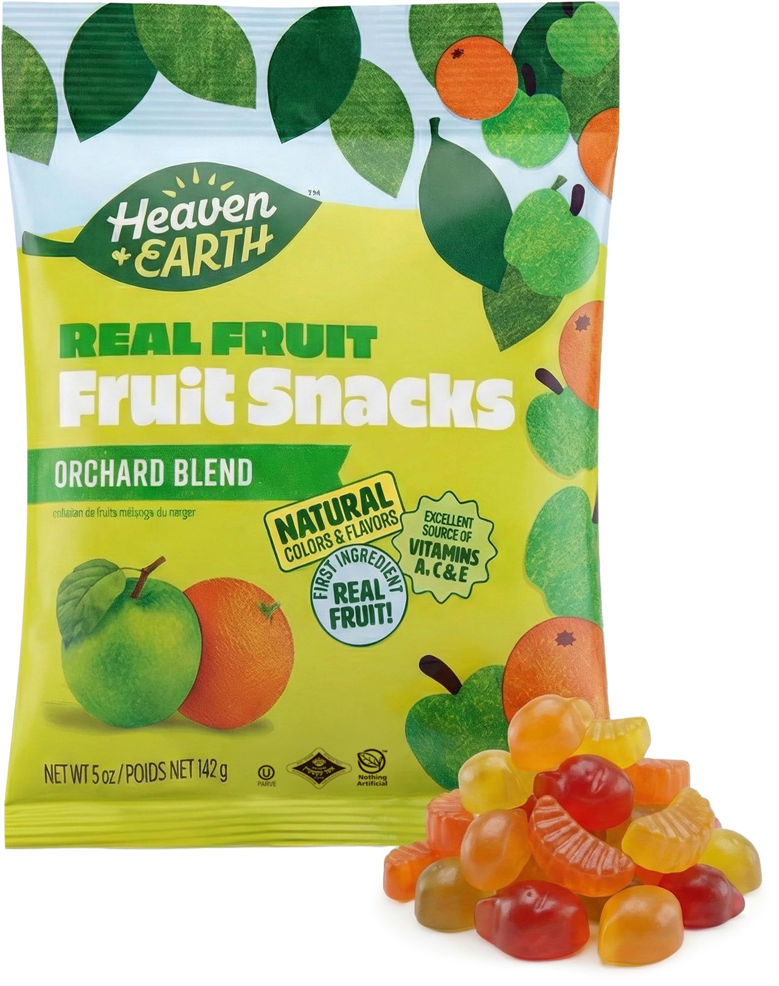 Amazon.com: Heaven & Earth Fruit Snacks, Orchard Blend, 5 oz