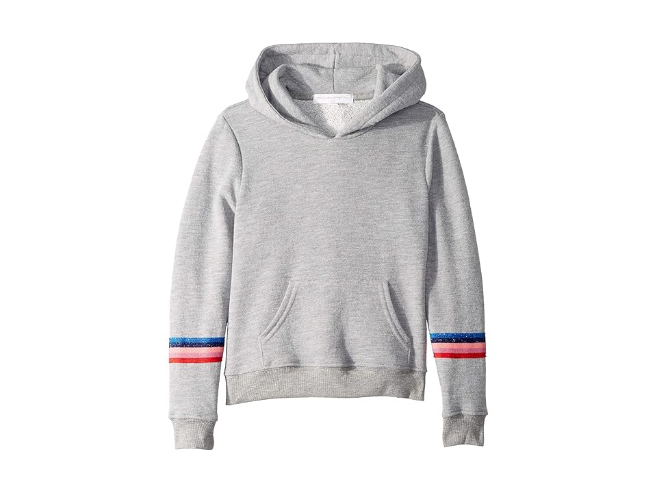 

Spiritual Gangster Kids SGV Stripe Pullover Hoodie (Toddler/Little Kids/Big Kids) (Medium Heather Grey) Girl's Sweatshirt, Gray