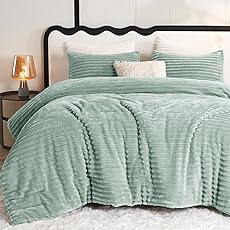 BEDELITE Fleece King Comforter Set -Super Soft & Warm Fluffy Red Bedding, Luxury Fuzzy Heavy Bed Set for Winter with 2 Pillow Cases