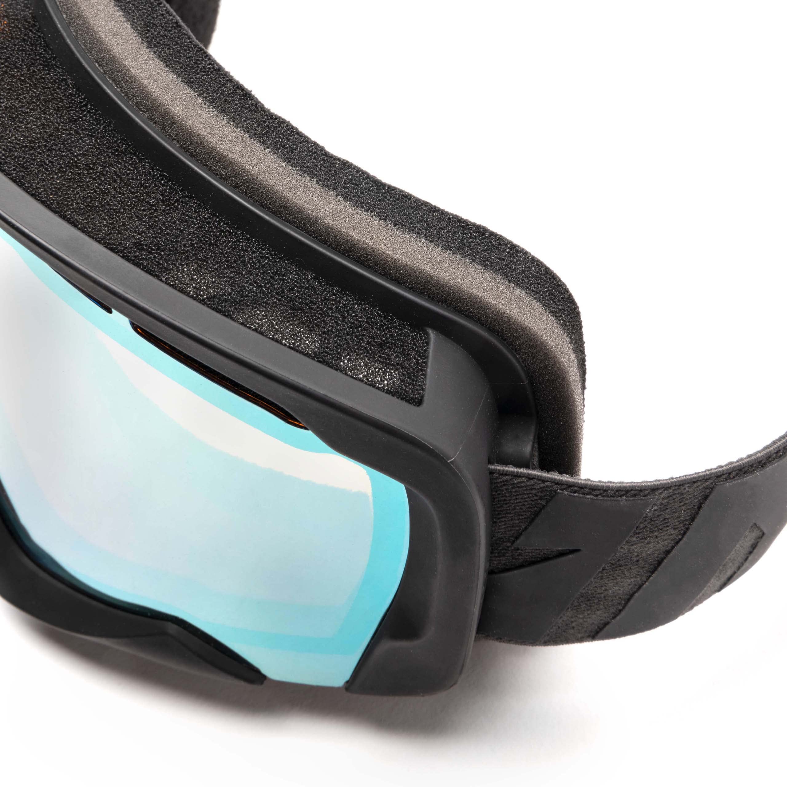 Endurance Occhiali da Bici Occhiali da Moto| Triplo Strato Spugna | Doppia Lente | Antigraffio Rivestimento Antiappannamento e UV | Cintura Larga con Stampa in Silicone