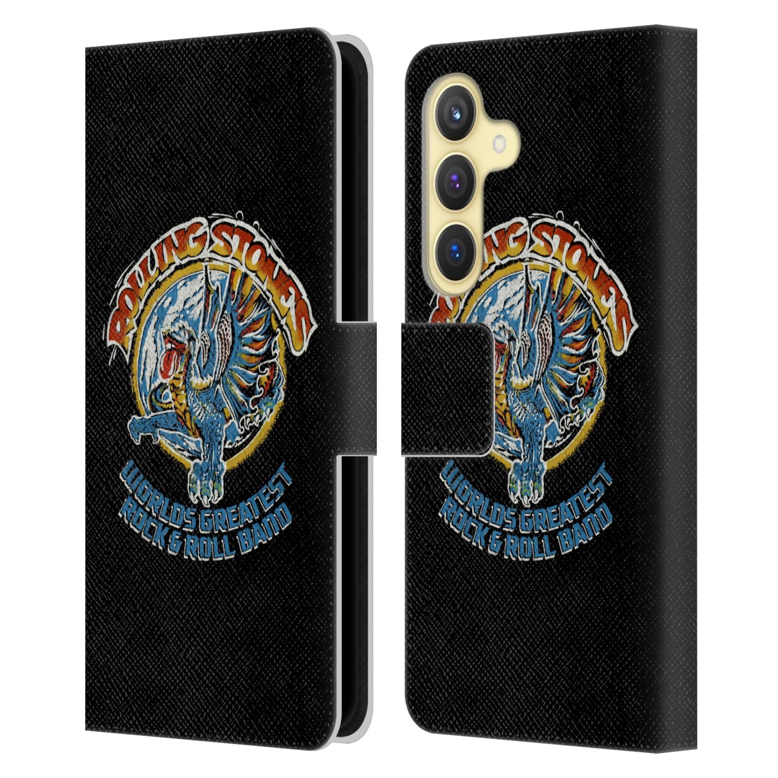 Carcasa Samsung S24 5G de cuero tipo libro estilo The Rolling Stones 7