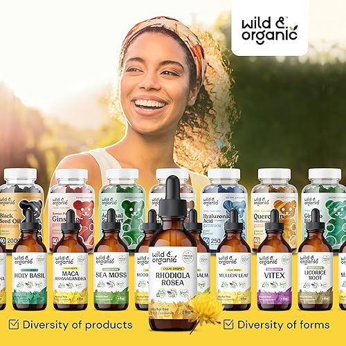 Miniatura 8 de Rhodiola Rosea Tintura - Apoyo al estado de ánimo con Rhodiola Organic - Gotas líquidas de Rhodiola sin alcohol - Extracto de Rhodiola Rosea líquido