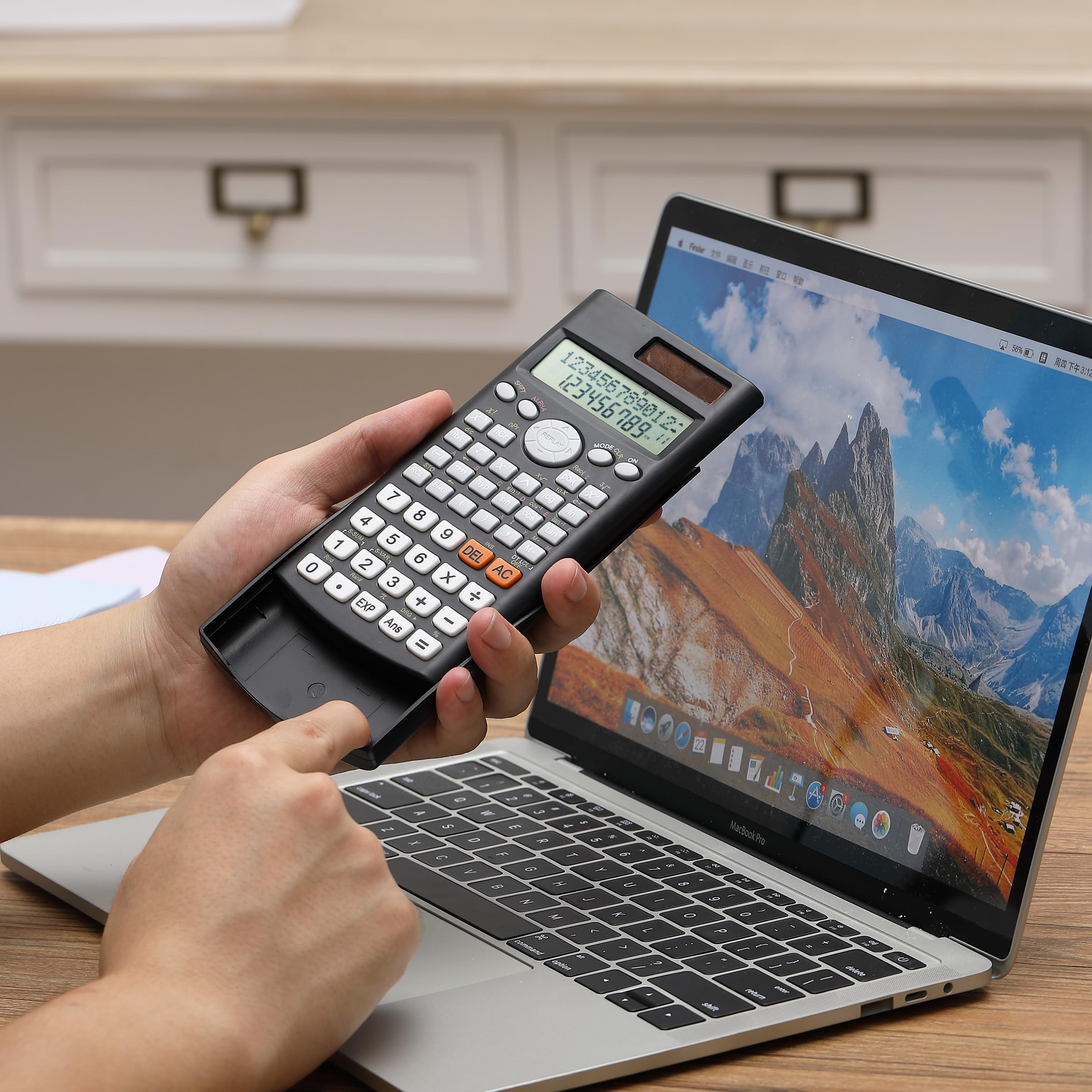 Mr. Pen - Calculadoras científicas, 24 piezas, calculadora de 2 líneas para la escuela, calculadora de fracciones, calculadora científica, calculadora estadística, calculadora universitaria,