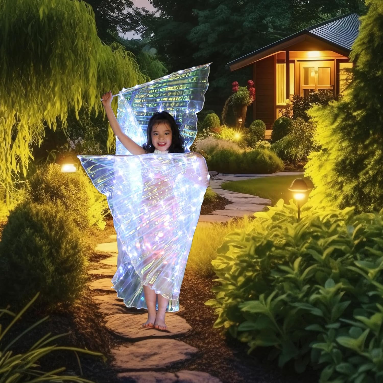 LED Light-Emitting Wings Clothing, Belly Dance Attire, Suitable For Various Festival Performances - Image 4