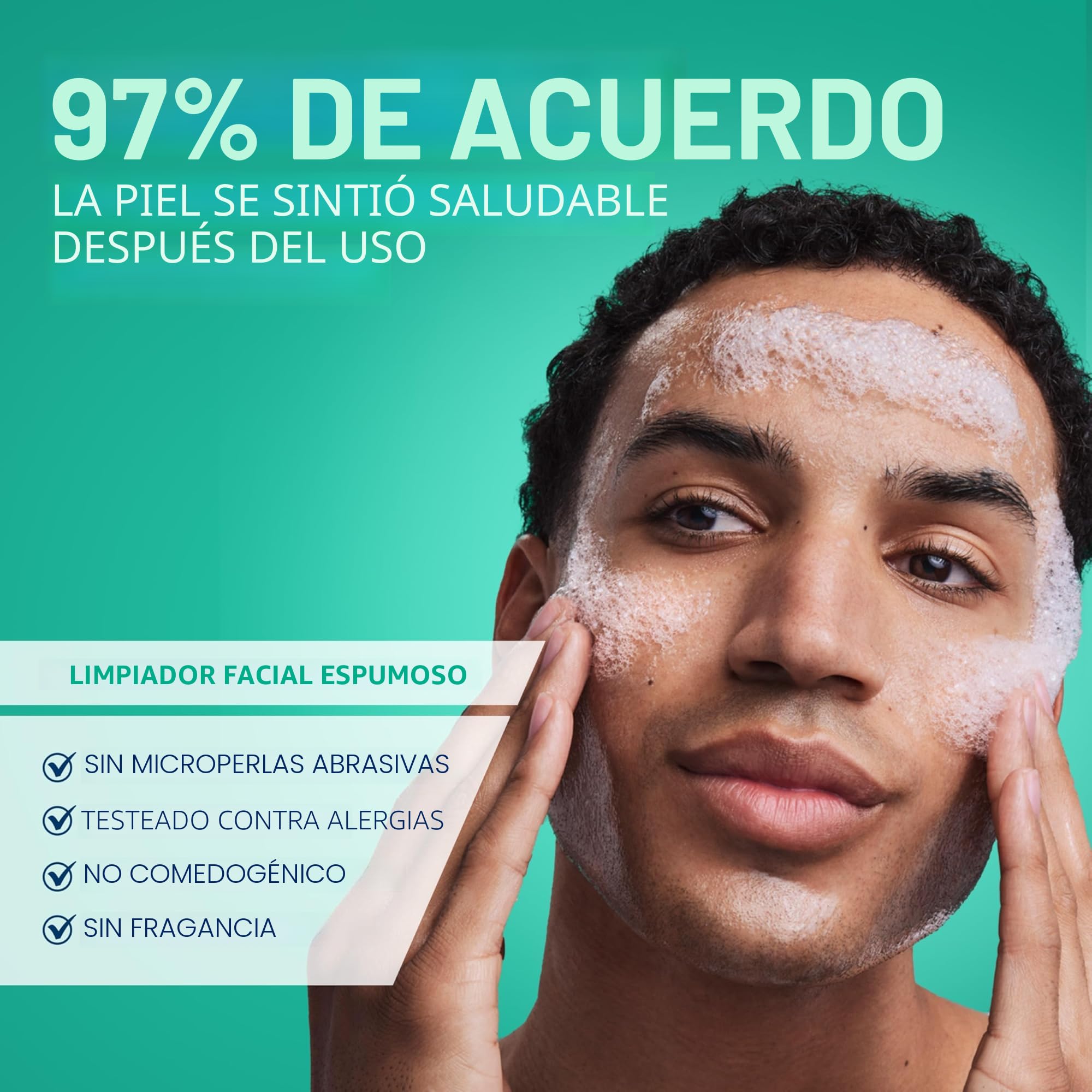 Amazon.com: Limpiador facial espumoso, 16 onzas de CeraVe