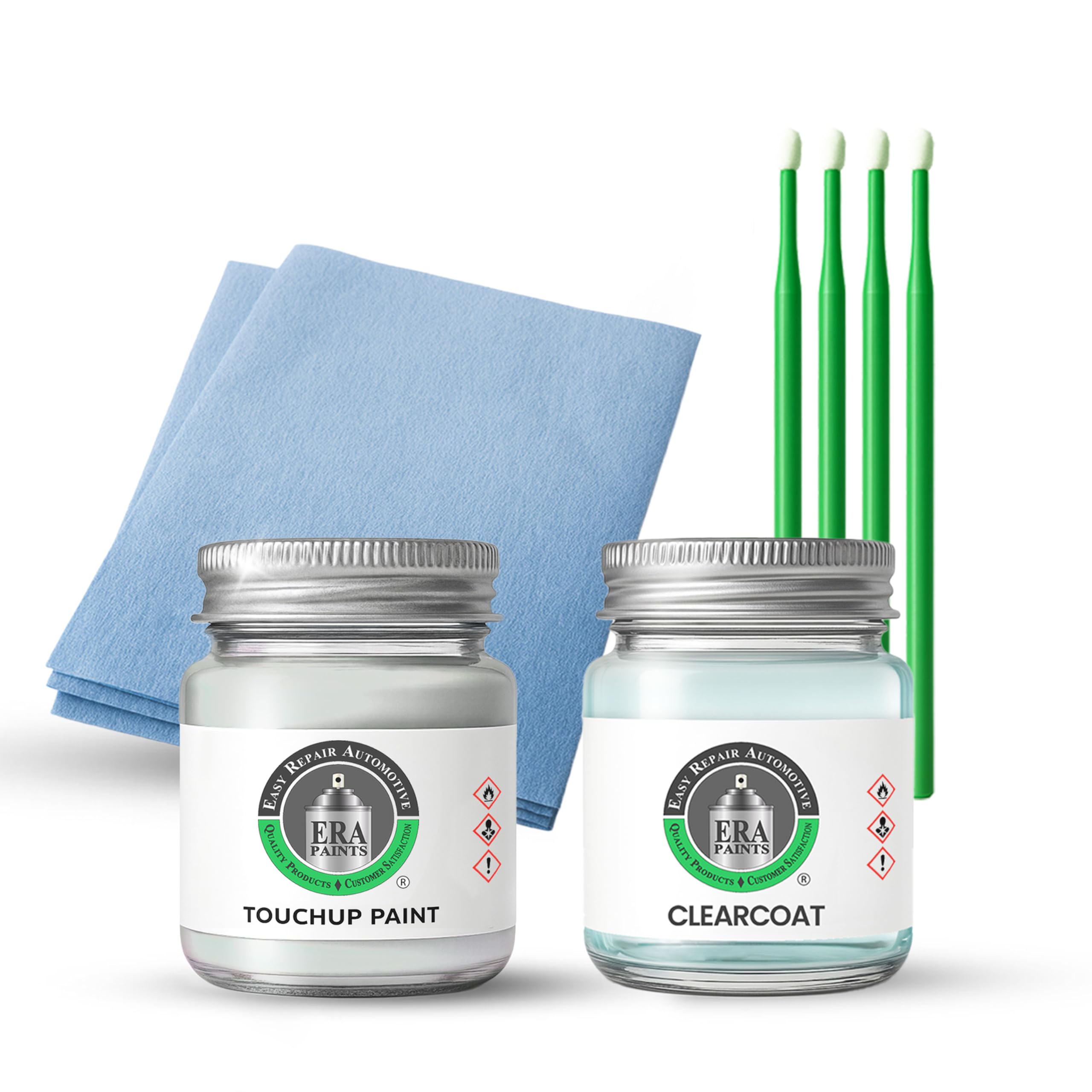 867/1AA/NER - Fuji White for LAND ROVER Exact OEM Color Match Automotive Touch Up Paint for Cars - Scratch & Chip Repair for Metal & Plastic - Essential Kit - Made in USA