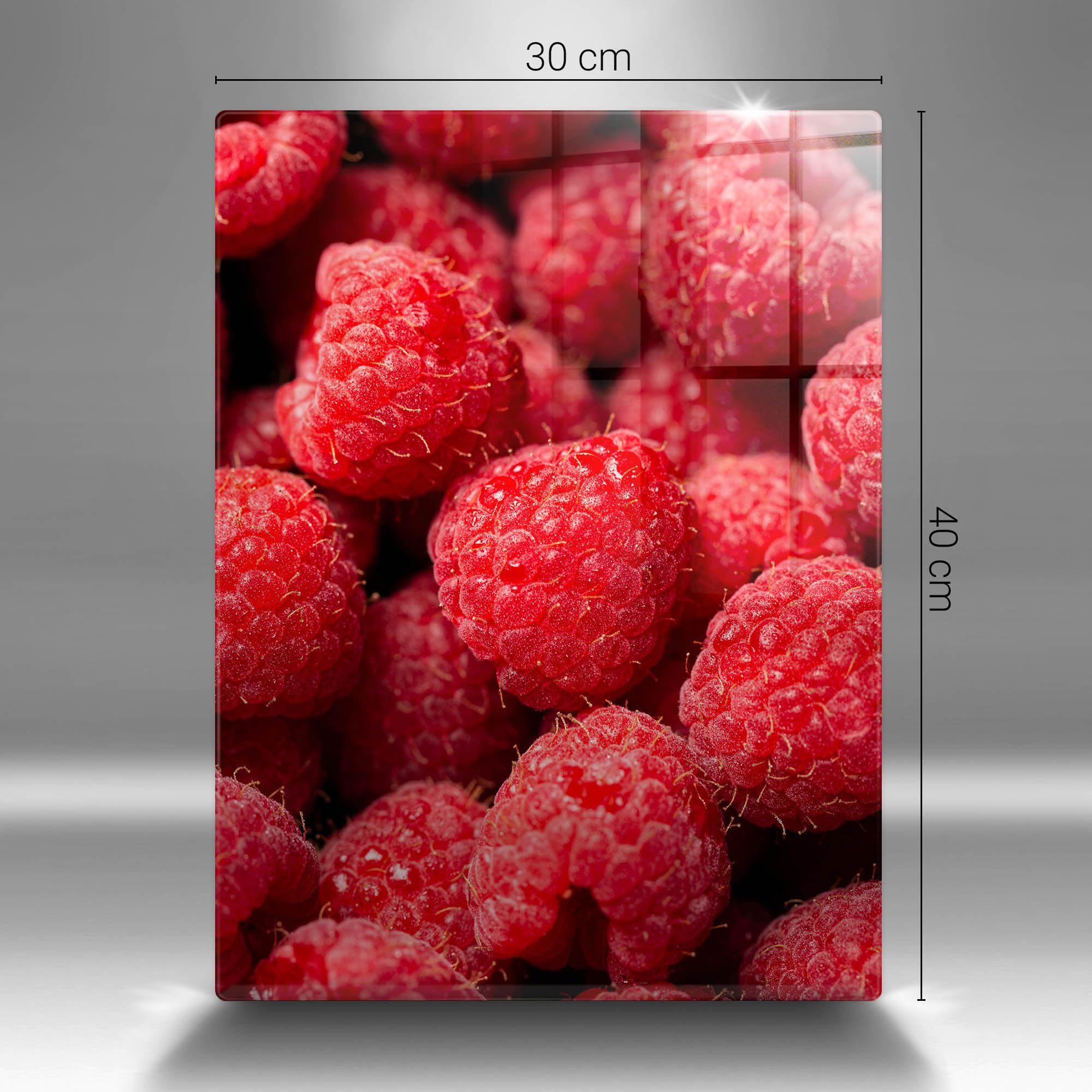 Tabla de cocina | Rojo | Superficie impresa