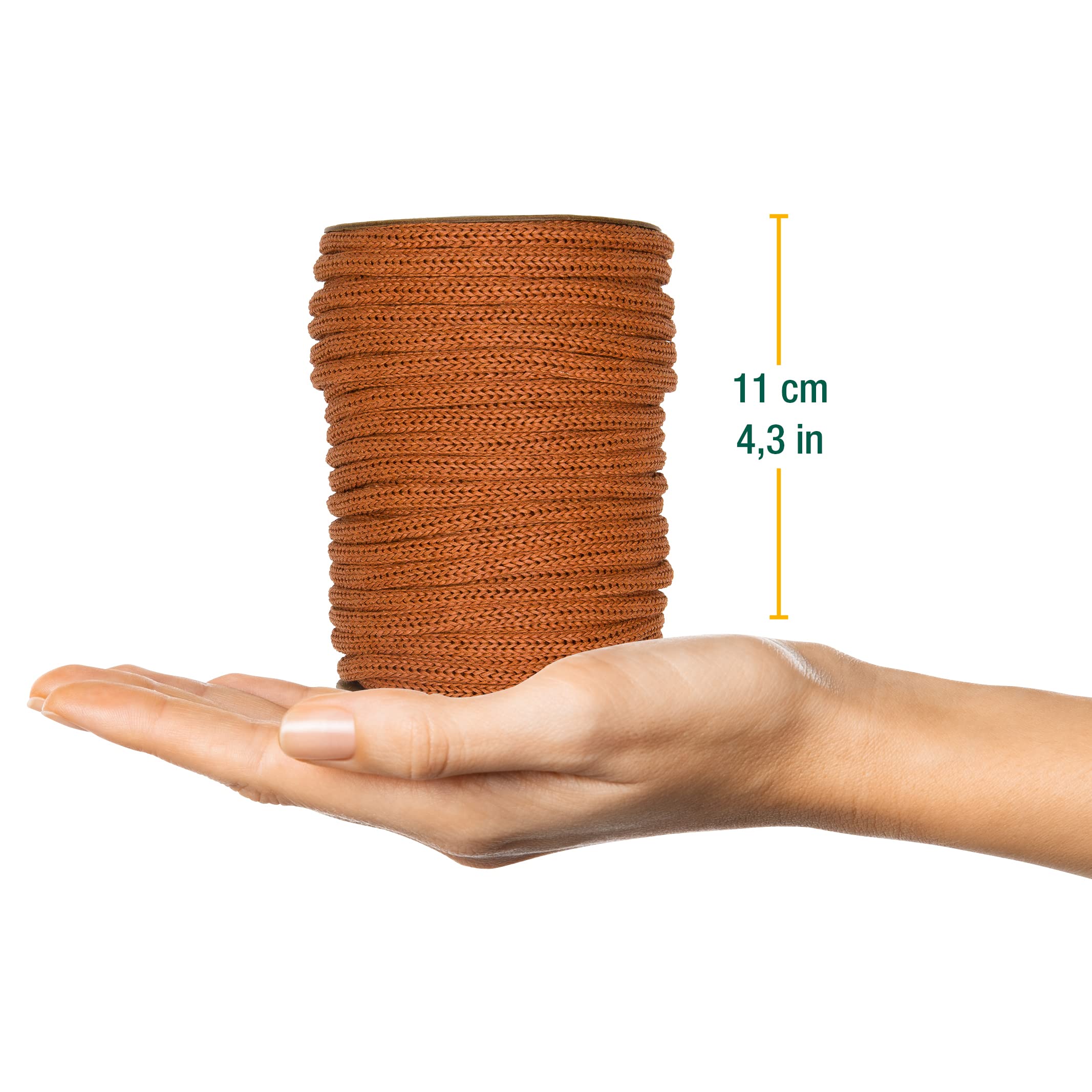 Gebreide slang / buis, zacht roze, per meter – LiliVerde