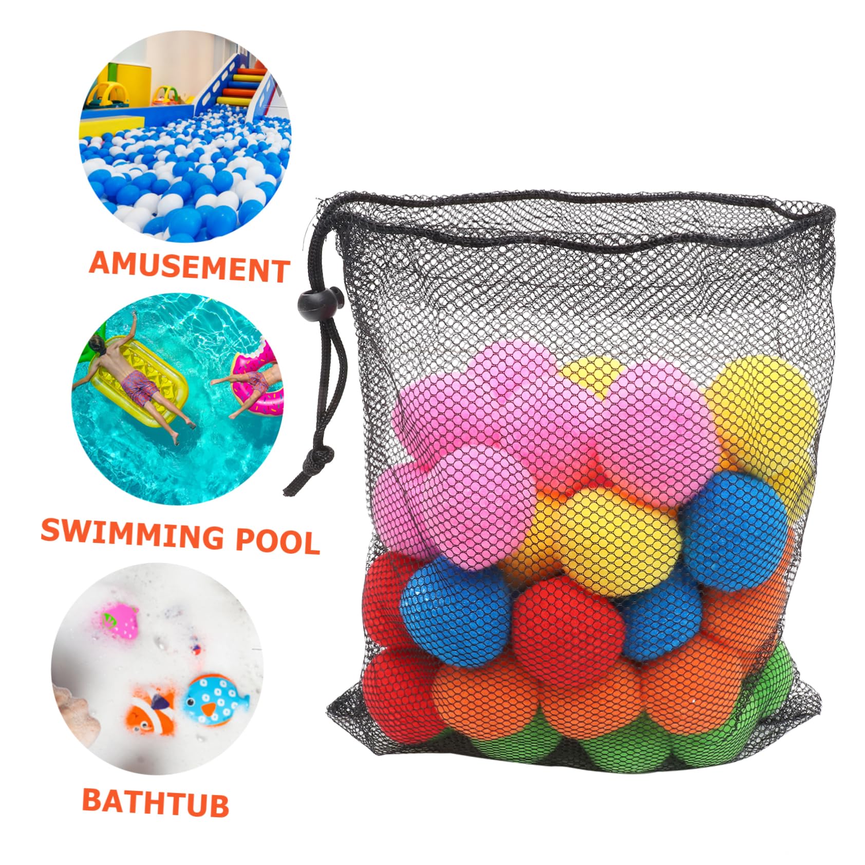 Kisangel 2sets Toys Pool and Girls Lightweight Design Suitable for and Home Play 50pcs*2