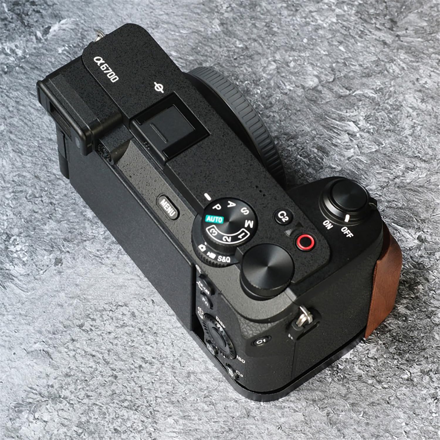 Amazon | sony 用 A6700 用 sony A6700 専用 カメラウッドグリップ