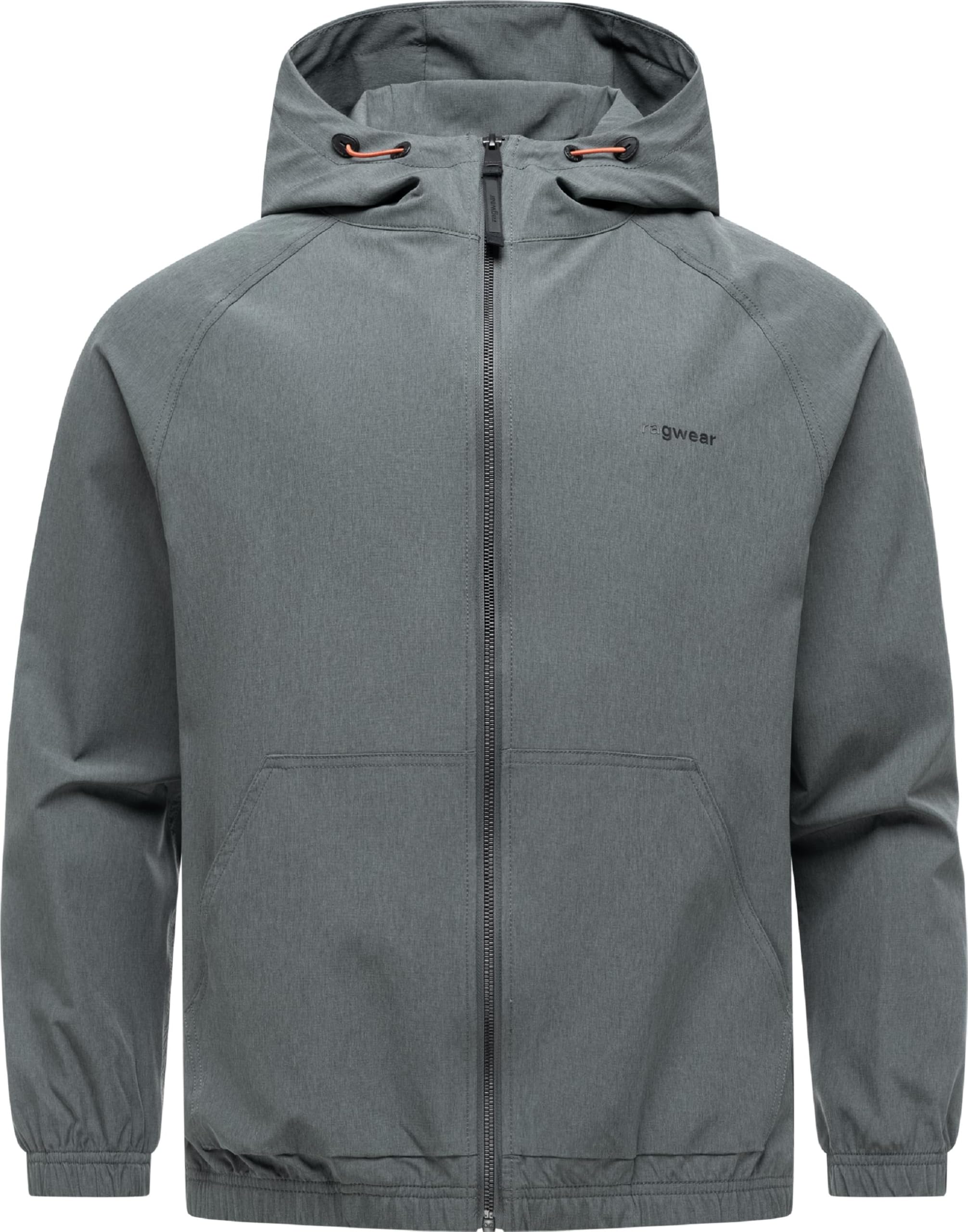 Ragwear Męska lekka kurtka przejściowa krótka kurtka z regulowanym kapturem Roog A Dark Grey rozm. XXL