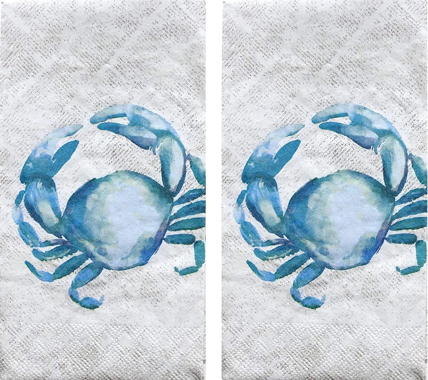 Crab Theme Disposable Hand Towels Paper Guest Towel for