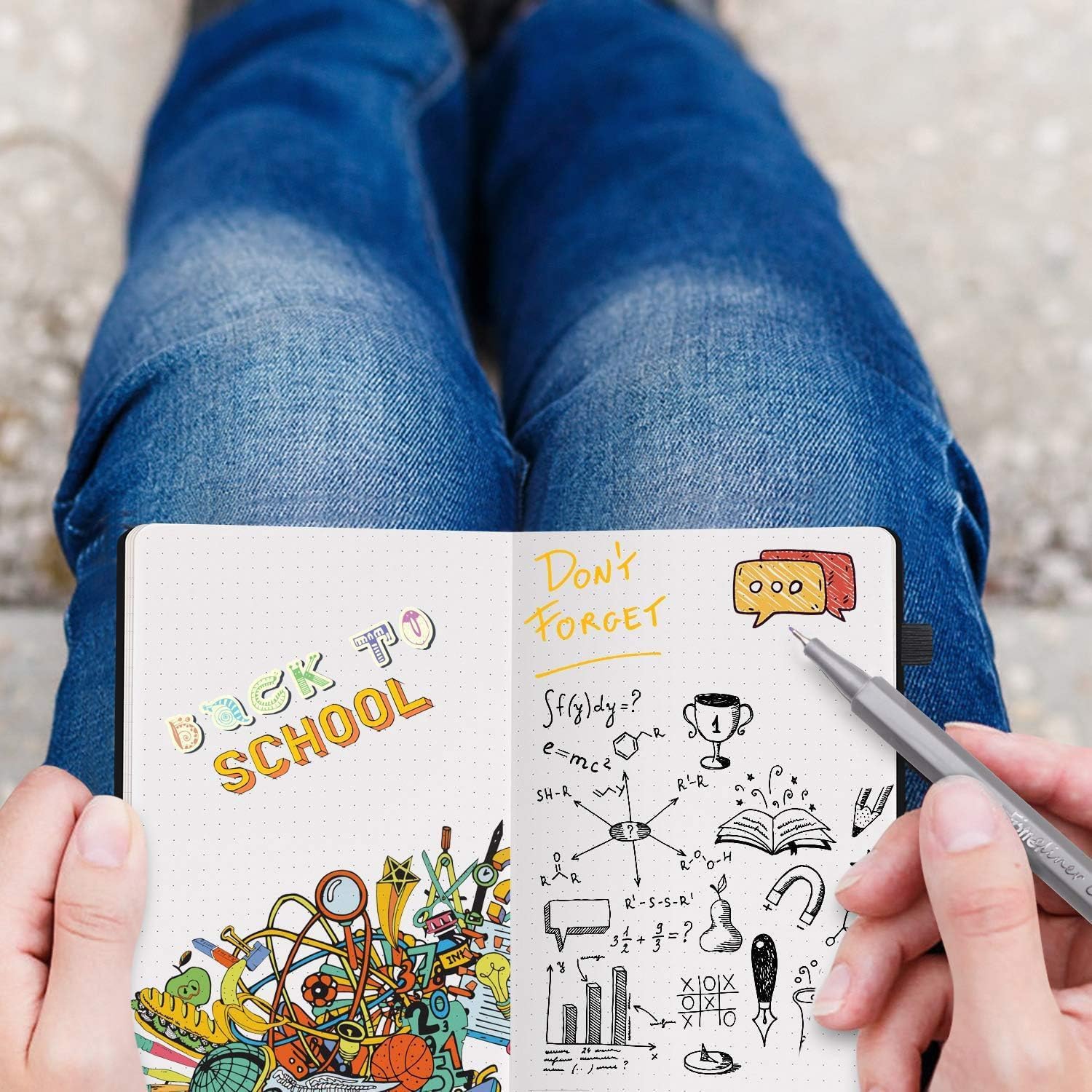 YAJNAS Farbstifte-Set, 24 Stifte, Fineliner-Farbstifte, mehrfarbige Zeichenstifte, feine Spitze, Flüssigtinte, kreative Gelstifte für Kinder und Erwachsene