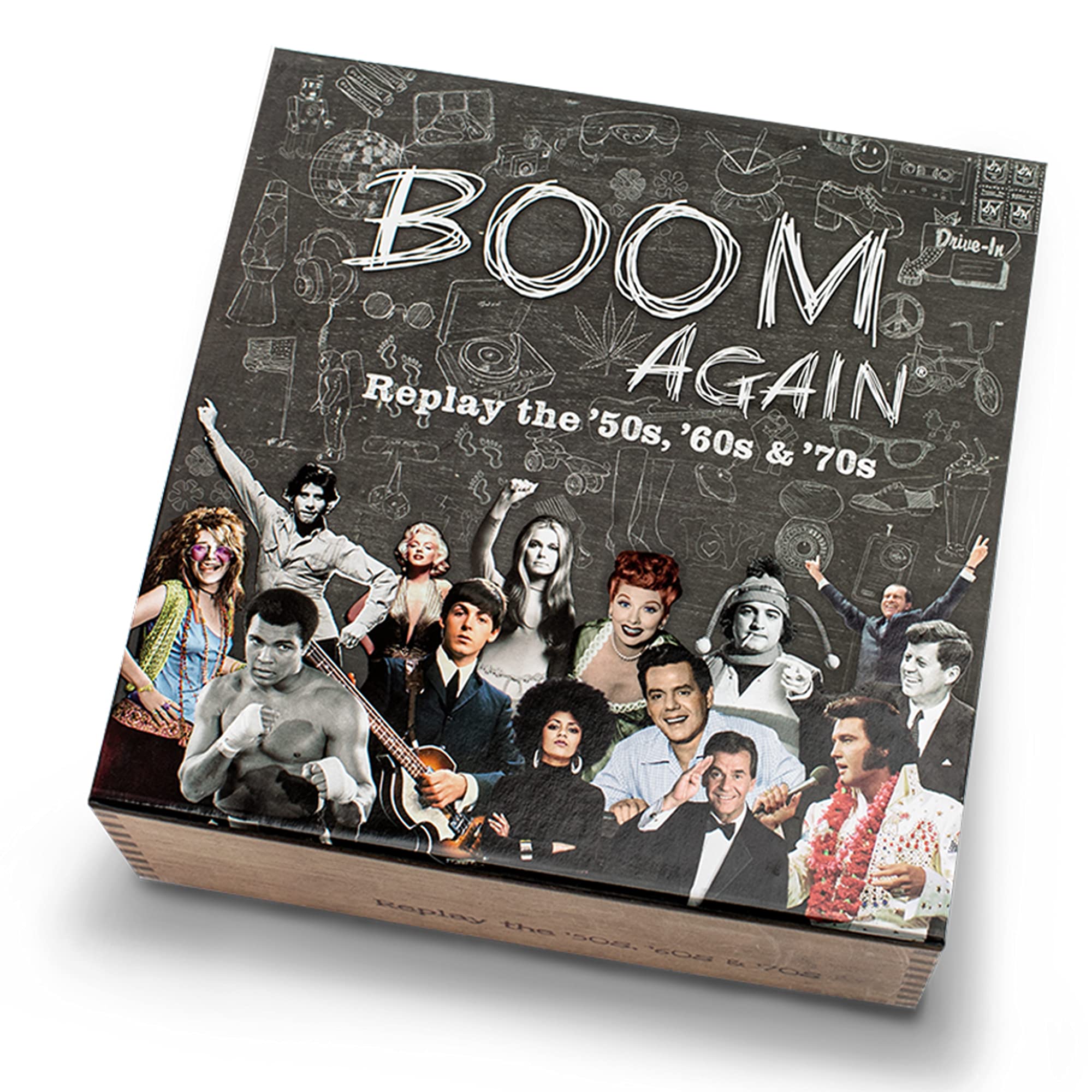 Boom AgainBoard Game - Boomer Trivia Game About The '50s, '60s and '70s