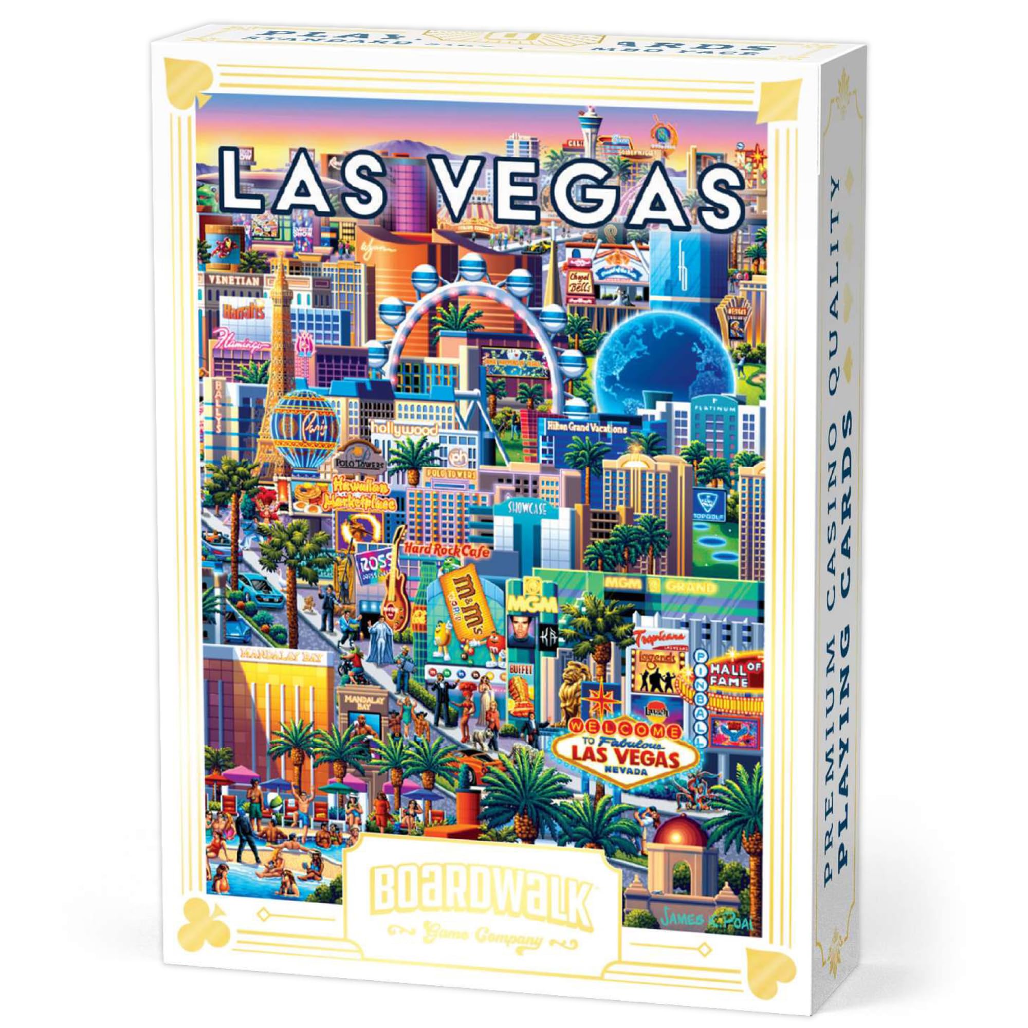 Boardwalk Puzzles Premium Featherlight Unique Playing Cards, Fun Themed Deck for Home and Travel | Las Vegas Strip
