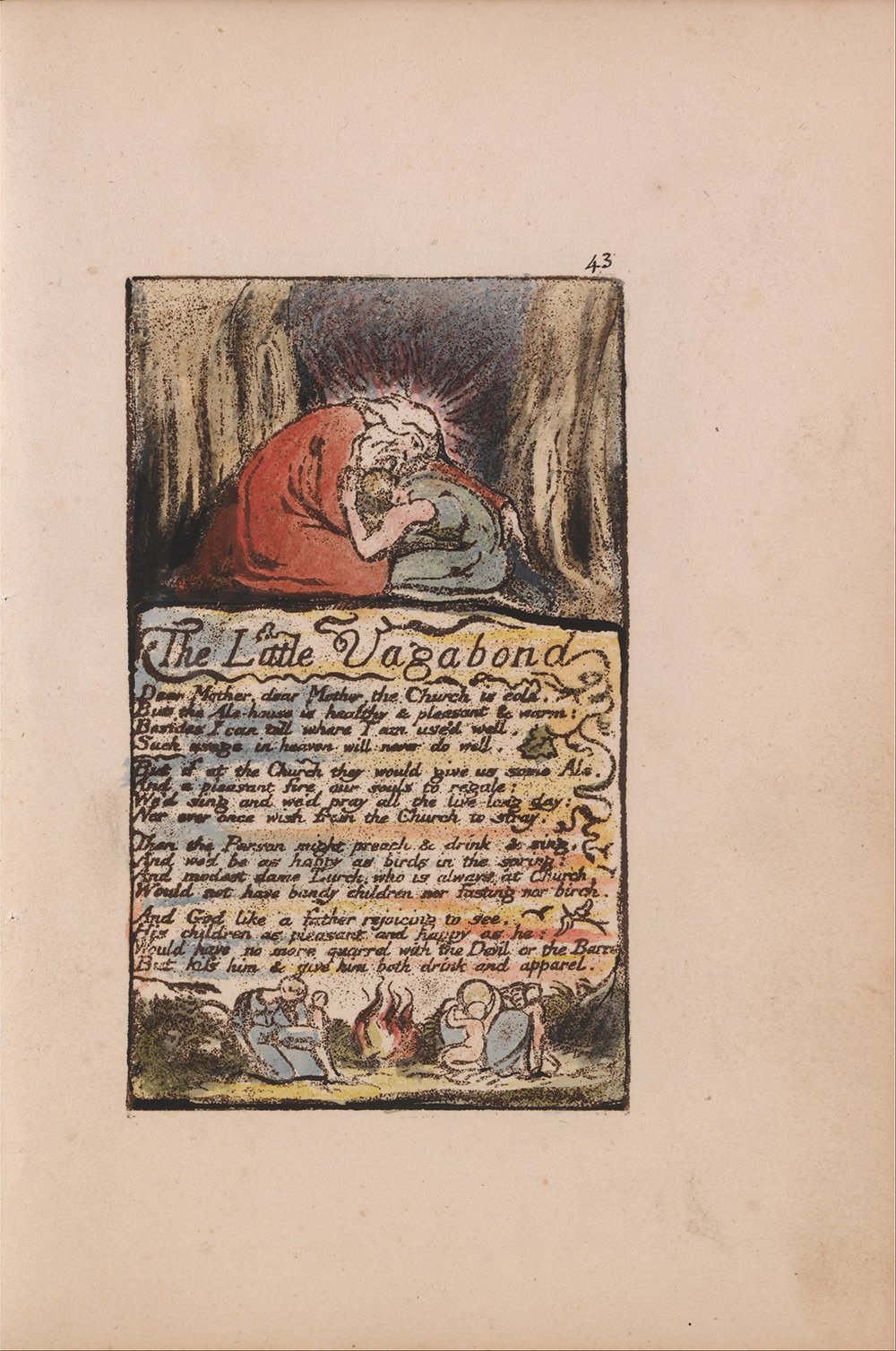 Affiche William Blake The Little Vagabond un poème visuel encadré pour inspirer votre foyer