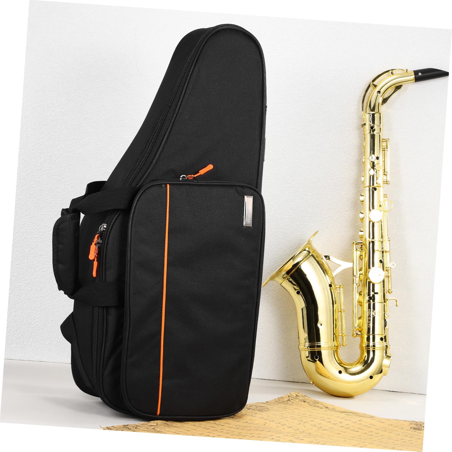 Bolsa para Saxofón Tenor de Tela Oxford Resistente al Desgaste con Doble Correa y Diseño Acolchado para Protección y Transporte Conciertos y Estudios Musicales