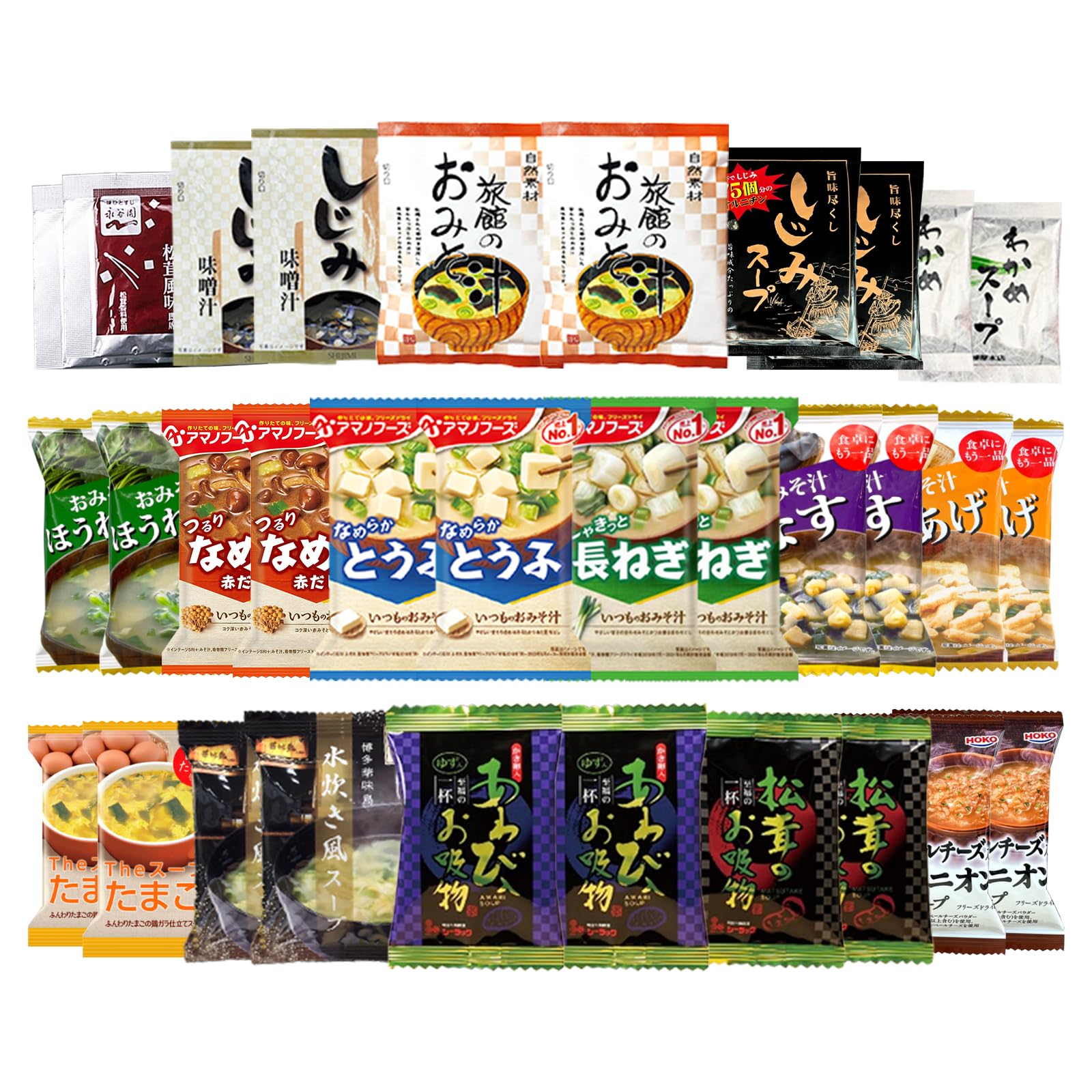 Amazon | フリーズドライ 味噌汁 スープ 16種 32食 詰め合わせ 