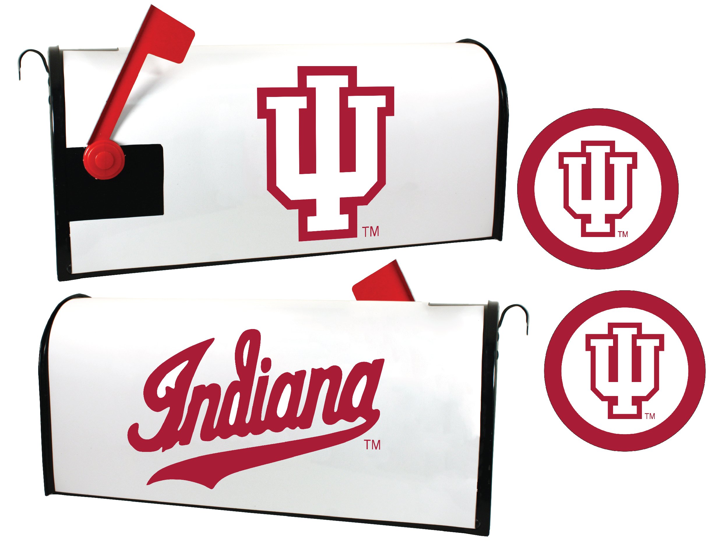 Indiana Hoosiers Magnetic Mailbox Cover & Sticker Set Officially Licensed Collegiate Product