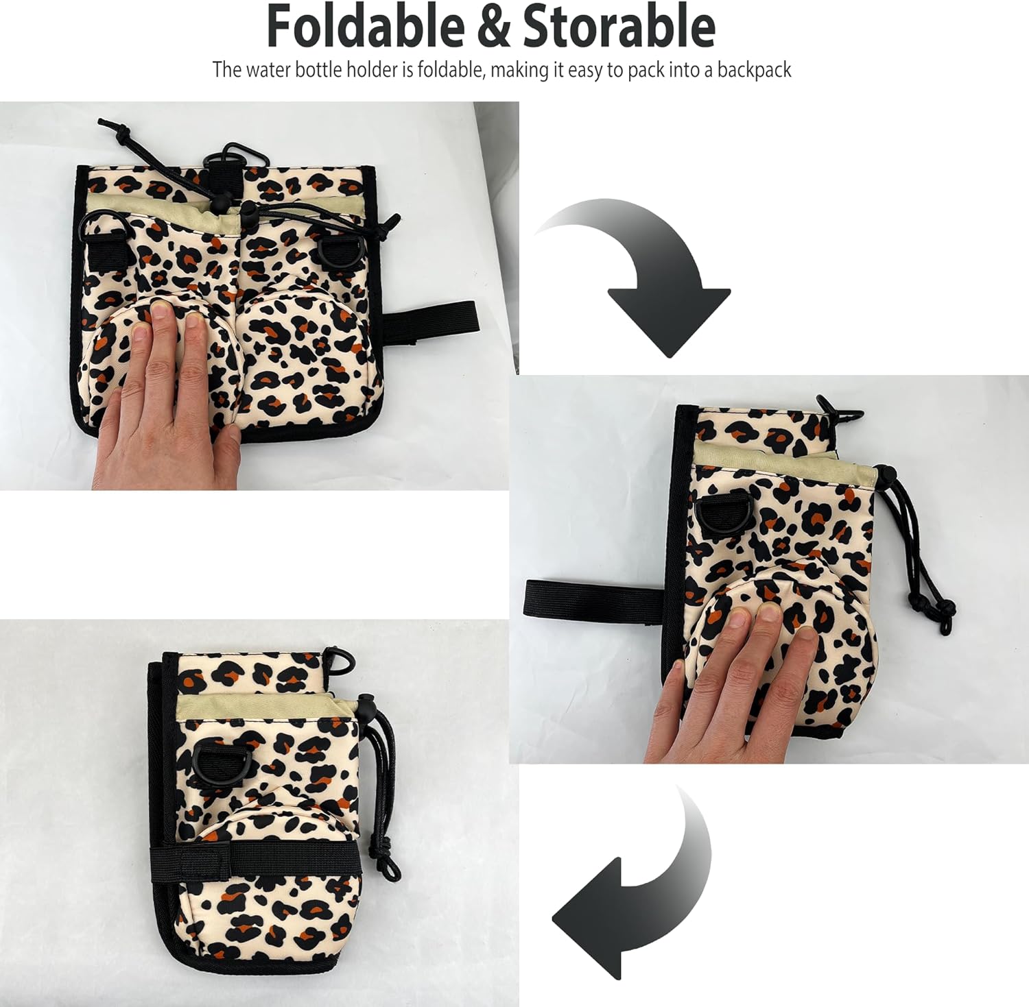 GuirCygne Travel Cup Holder for Luggage – Robust Reliable, Secure Convenient, 2-Cup Capacity, Fit Most Roll-on Suitcases, Heavy-Duty Waterproof Easy to Install, Perfect for Frequent Travelers Leopard - Image 7