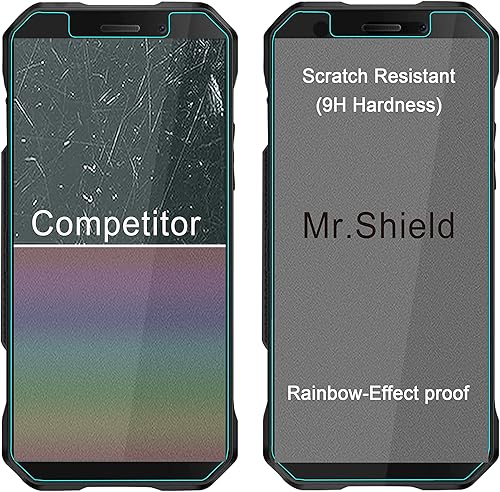 Miniatura 5 de Mr.Shield [Paquete de 3] Protector de pantalla para DOOGEE S51 [vidrio templado] [vidrio japonés con dureza 9H] Protector de pantalla
