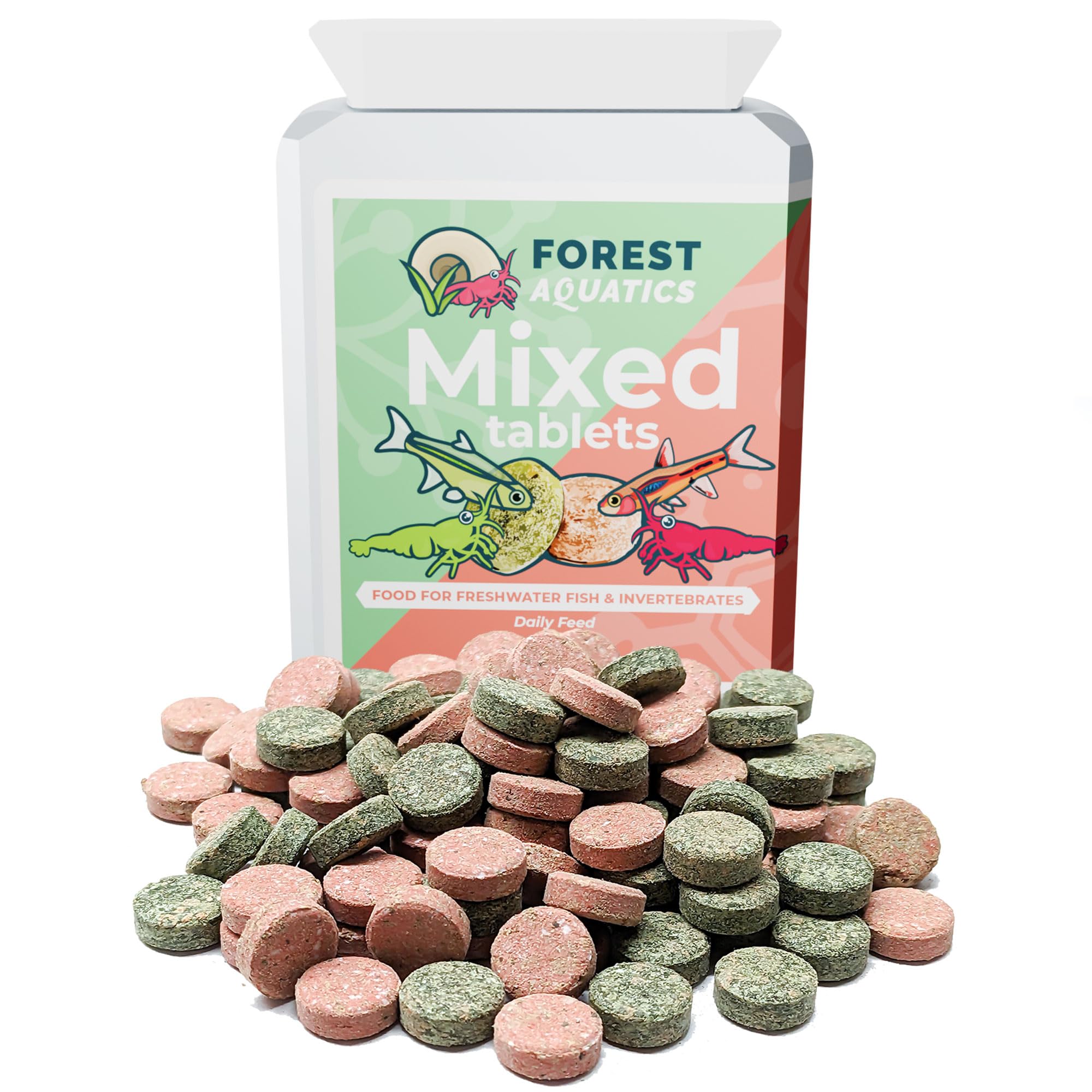 Forest Aquatics Mixed Fish Food Tablets For Aquarium Fish & Bottom Feeders 80g