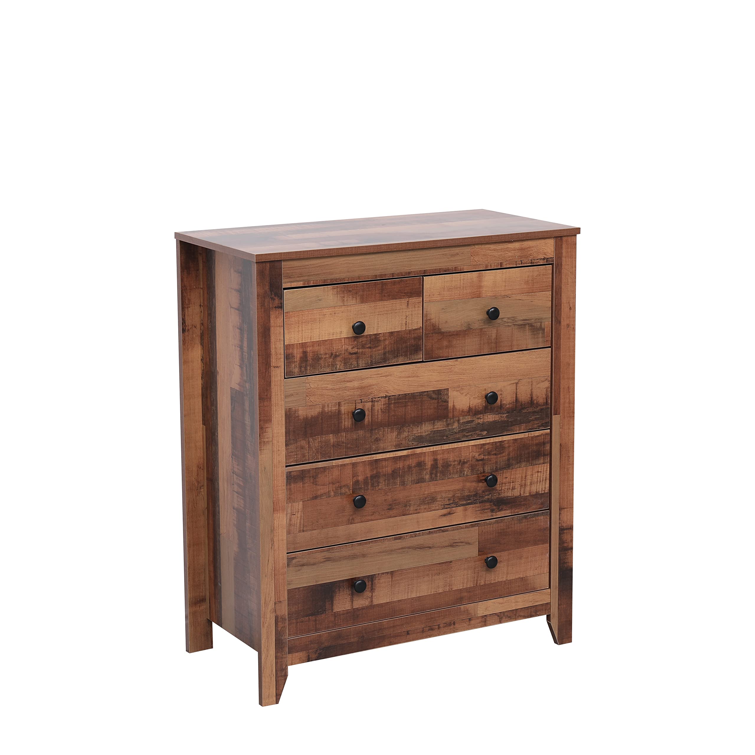 Aparador de 2 + 3 cajones para dormitorio y mueble de piel para salon WooChest