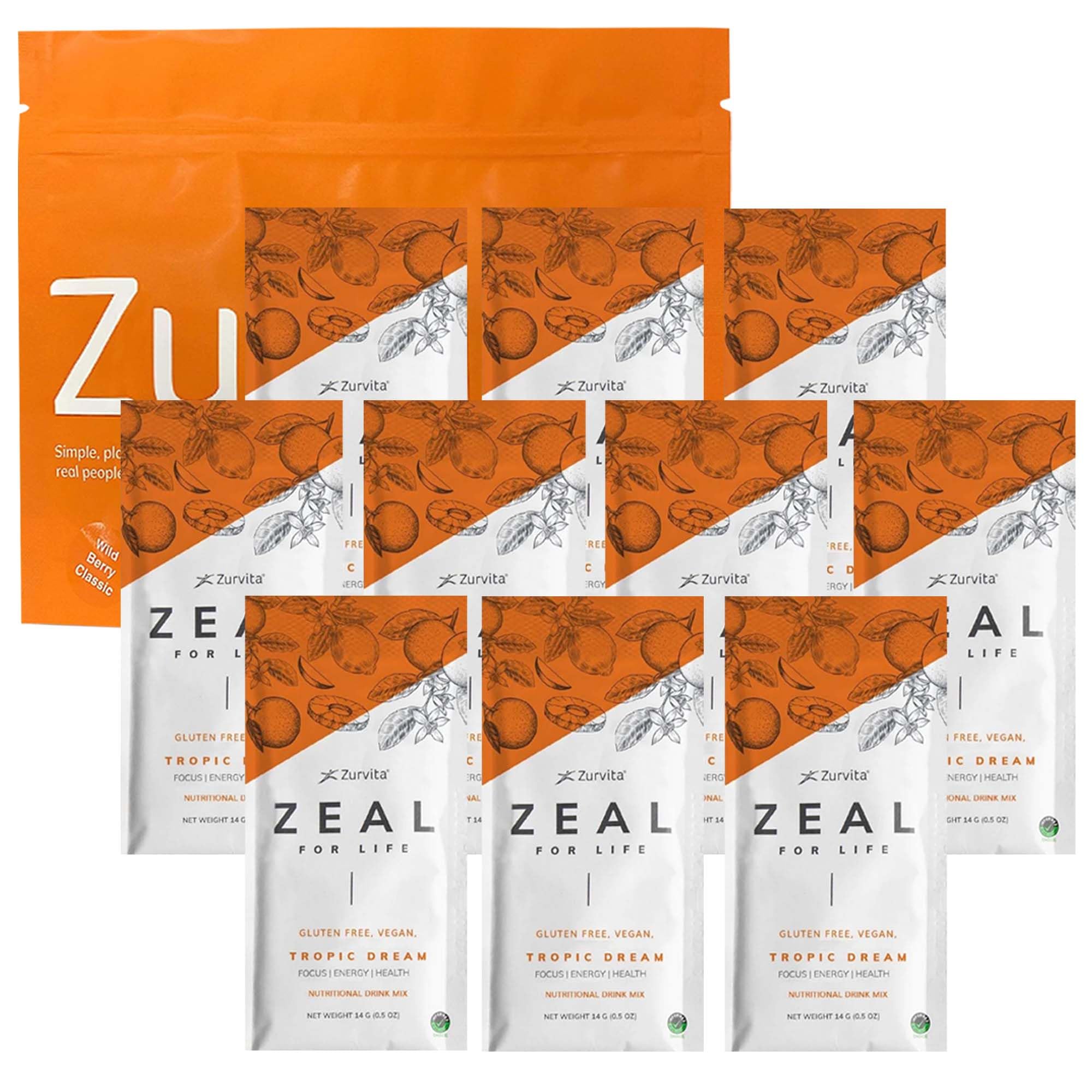 Amazon.com: Zurvita - Zeal for Life Wellness Drink Mix - Tropic