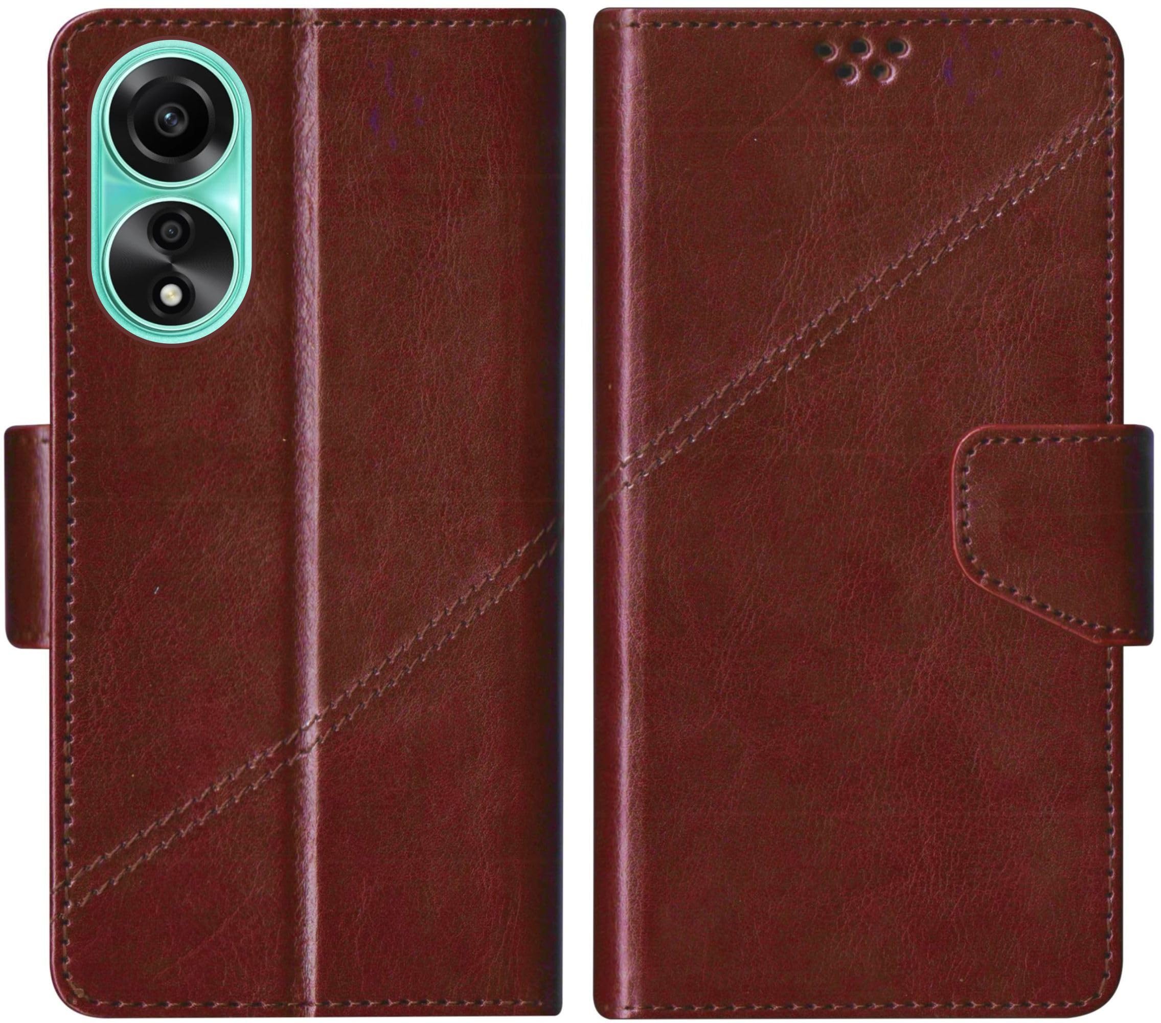 SBMS Oppo A78 4G Flip Cover Back Cover Case with Magnatic Closure | Inbuilt Stand | Card & Money Pocket (Coffe Brown) (B0CFDY6DLF) Amazon Price History, Amazon Price Tracker